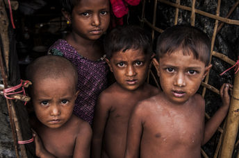 孟加拉国营地的罗兴亚难民