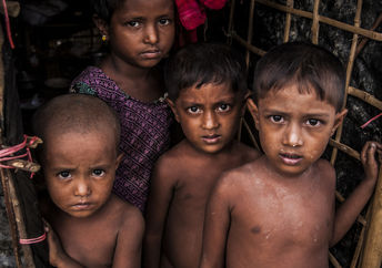 孟加拉难民营的罗兴亚难民