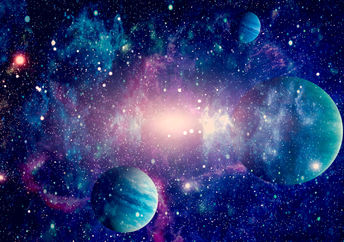 外太空的行星，星星和星系显示了空间探索的美丽