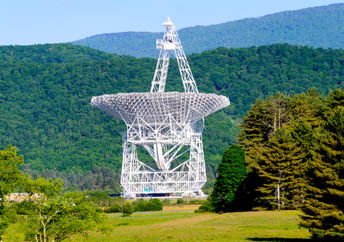 绿色银行望远镜,美国维吉尼亚州。