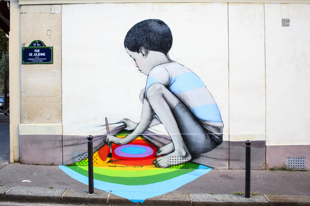 塞思环球国际的街头艺术。