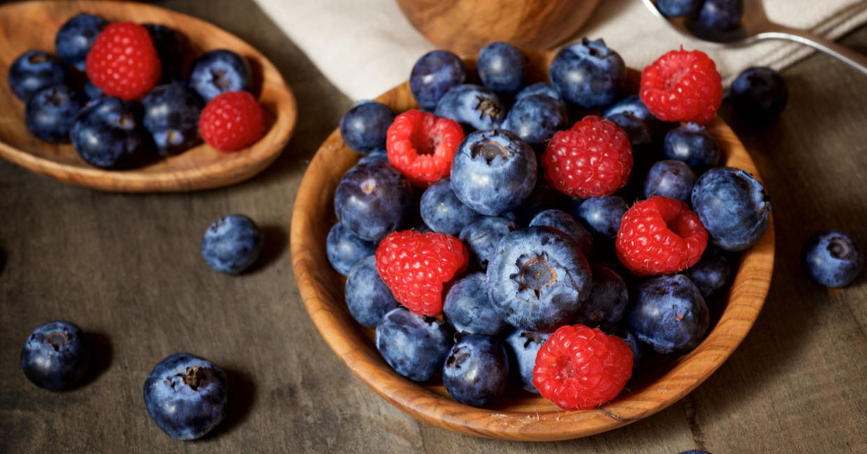 新鲜的浆果对糖尿病患者是健康的。