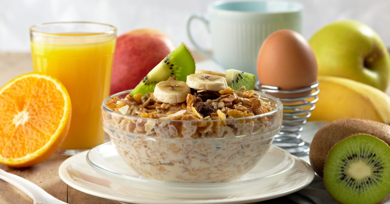 用健康的早餐开始新的一天。